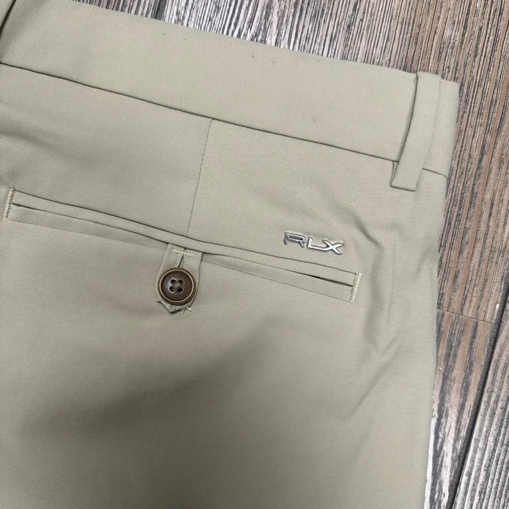 RLX Ralph Lauren Mens Tailored Fit Golf Pants Tan Khaki Performance 35x30